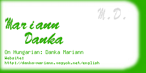 mariann danka business card
